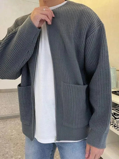 Bequeme Strickjacke Herren Relax Stil