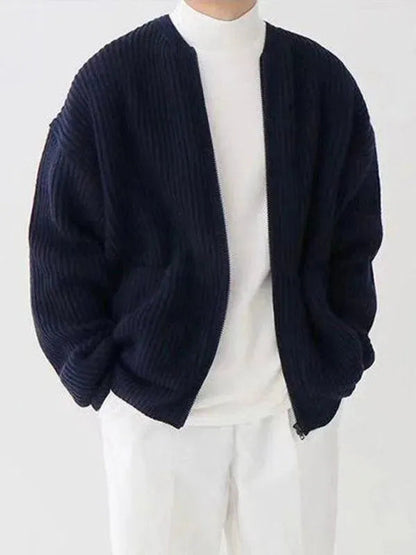 Bequeme Strickjacke Herren Relax Stil