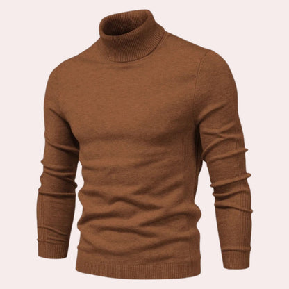 Bequemer Herren Pullover Rollkragen Style