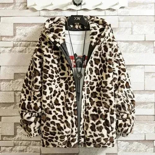 Kapuzenjacke Herren Fleece Bedruckt Sportlich