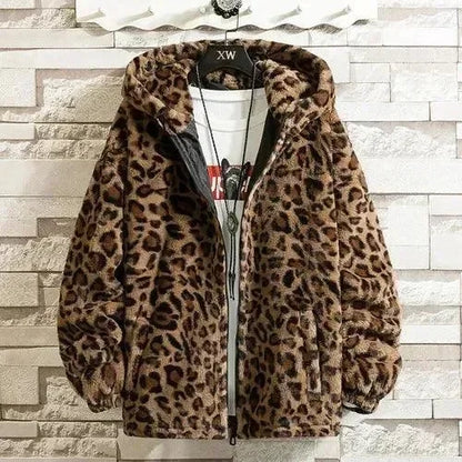Kapuzenjacke Herren Fleece Bedruckt Sportlich