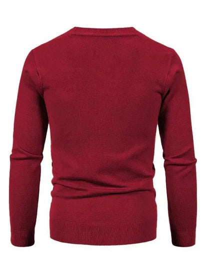 Elegante Herren Strickjacke Einheitsfarbe - IdealeKleiden