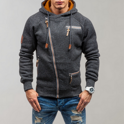 Bequemer Reißverschluss Hoodie Modern Sportlich