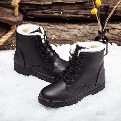 Elegante Stiefel Damen Leder Innenfütterung