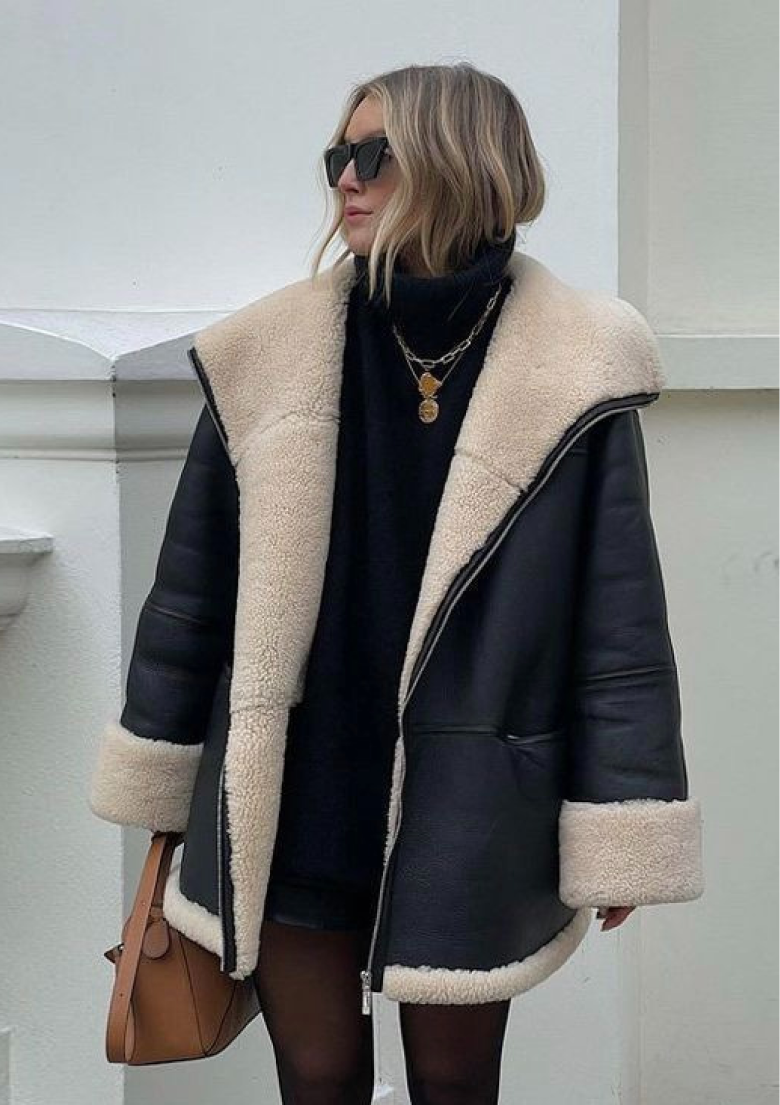 Kunstpelz Wintermantel Elegant Damen - IdealeKleiden