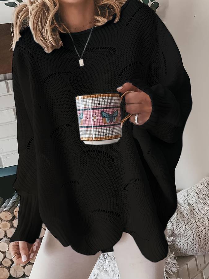 Einfacher Strickpullover Casual Style