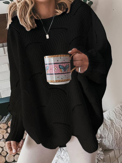 Einfacher Strickpullover Casual Style