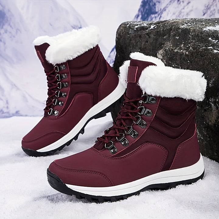 Wanderschuhe Damen Warm Isoliert Waterproof