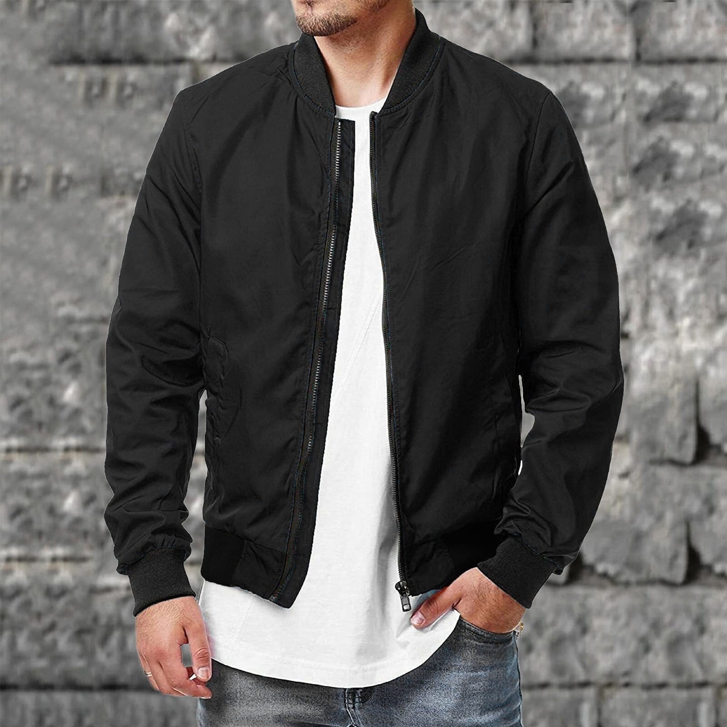 Bequeme Herrenjacke Casual Stil - IdealeKleiden