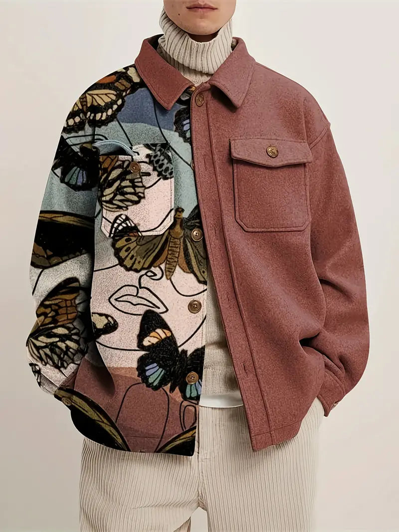 Stylische Langarmjacke mit Schmetterlingsärmeln - IdealeKleiden