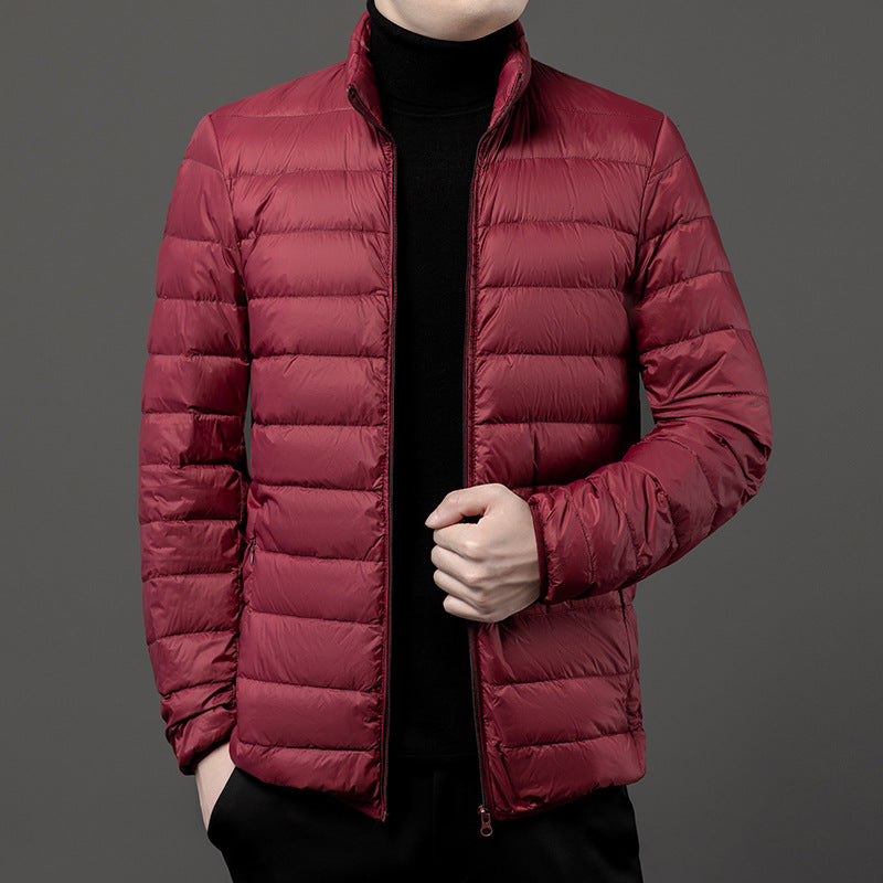 Leichtgewicht Herrenjacke Puff Reißverschluss