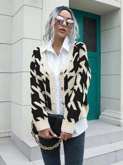 Stylische Strickjacke Oversized Pullover