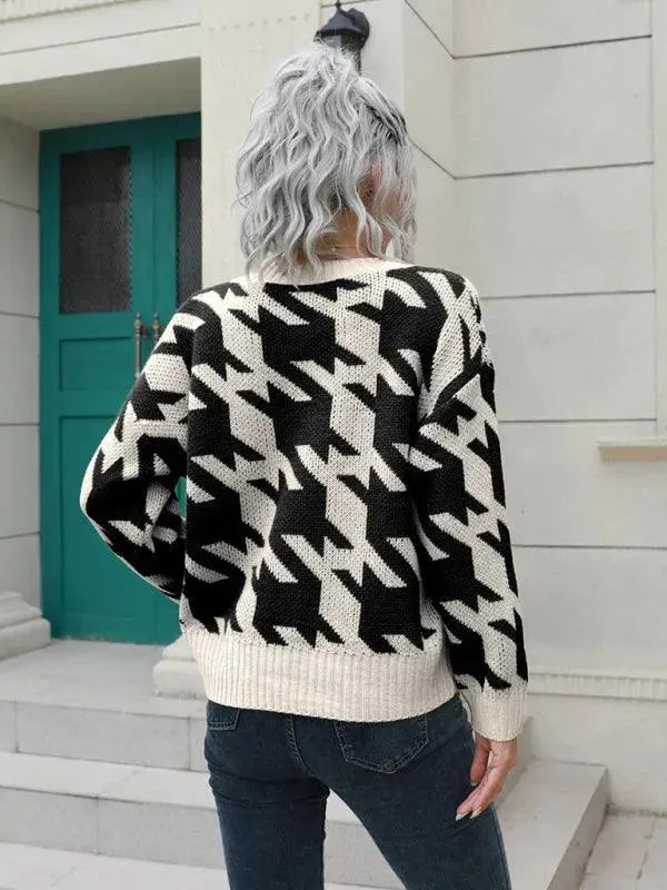 Stylische Strickjacke Oversized Pullover - IdealeKleiden