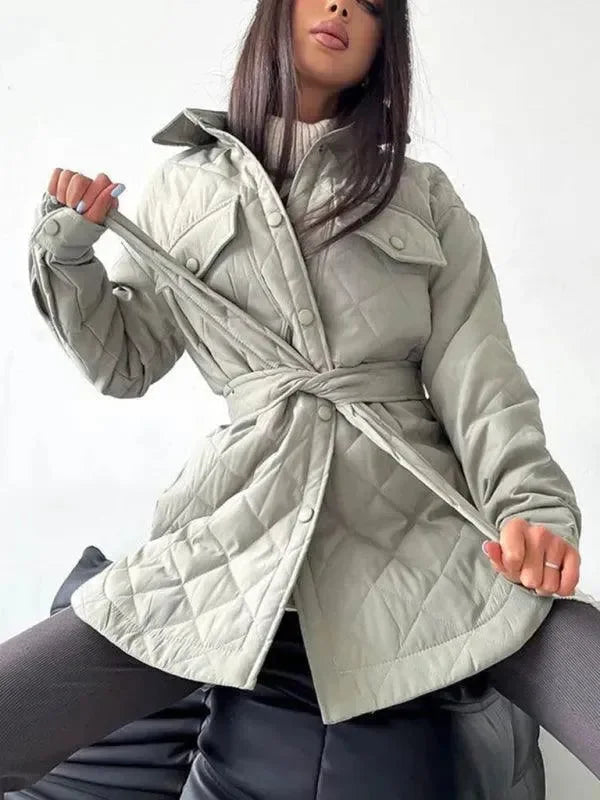 Stylisches Damen Steppjacke Lockeres Design