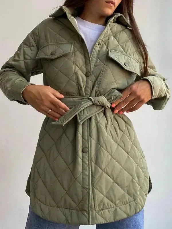 Stylisches Damen Steppjacke Lockeres Design