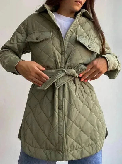 Stylisches Damen Steppjacke Lockeres Design