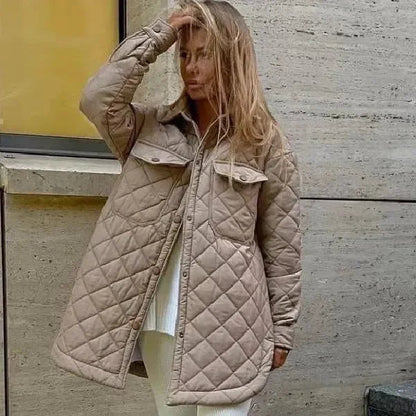 Stylisches Damen Steppjacke Lockeres Design
