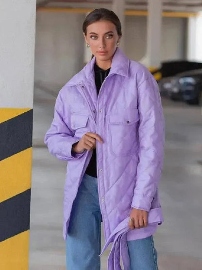Stylisches Damen Steppjacke Lockeres Design