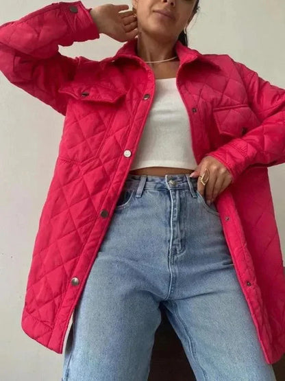 Stylisches Damen Steppjacke Lockeres Design