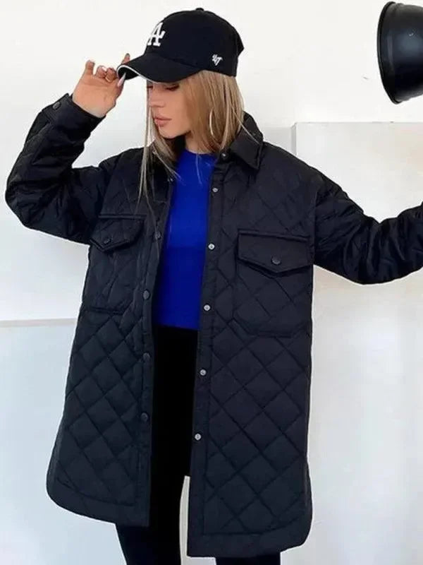 Stylisches Damen Steppjacke Lockeres Design