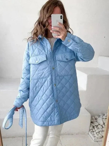 Stylisches Damen Steppjacke Lockeres Design