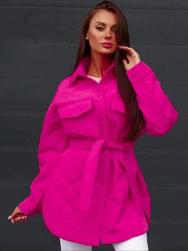 Stylisches Damen Steppjacke Lockeres Design
