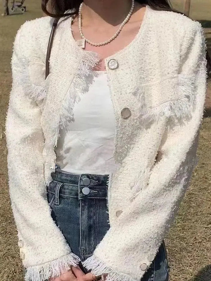 Stilvolle Damenjacke Tweed Modern Chic