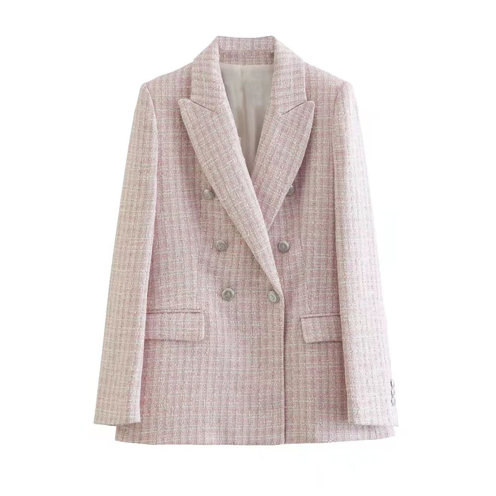 Elegante Damenjacke Tweed Stilvoll