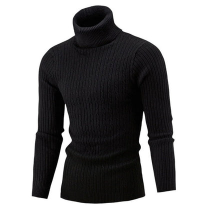 Herren Rollkragen Pullover Elegantes Design