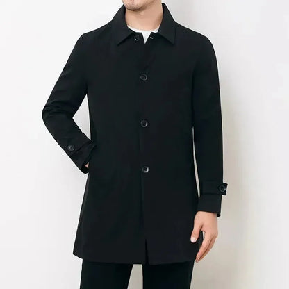 Herren Trenchcoat Klassisch Elegant - IdealeKleiden