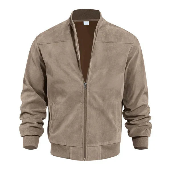 Männer Lederbomberjacke Leicht & Elegant