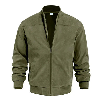 Männer Lederbomberjacke Leicht & Elegant