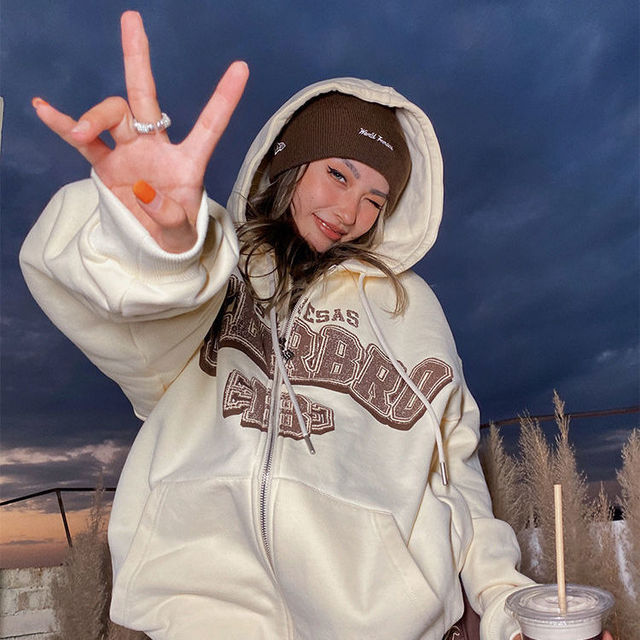 Damen Oversized Hoodie Trendy Casual