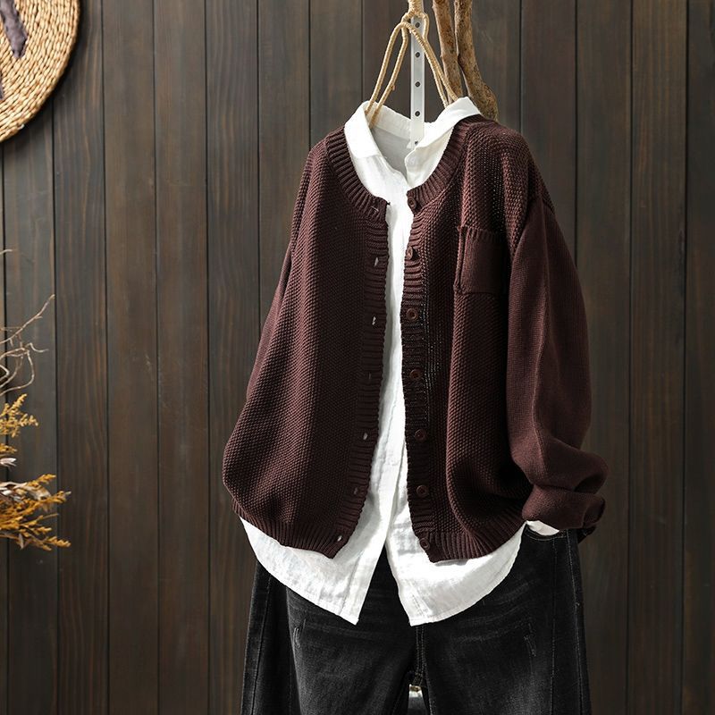 Übergroße Damen Strickjacke Oversized