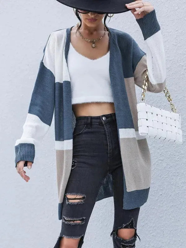 Stylische Damenstrickjacke Modern Pullover - IdealeKleiden