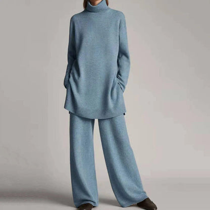 Stylische Pullover mit Rollkragen und weitem Bein