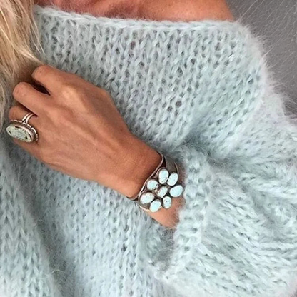 Damen Pullover Bequem Stylish