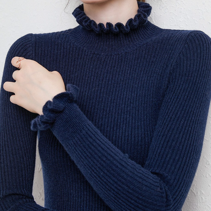Weicher Damen Rollkragenpullover aus Cashmere