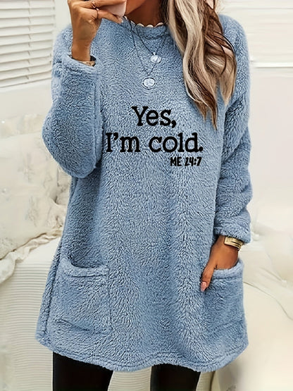Gemütliches Fleece Sweatshirt mit coolem Design