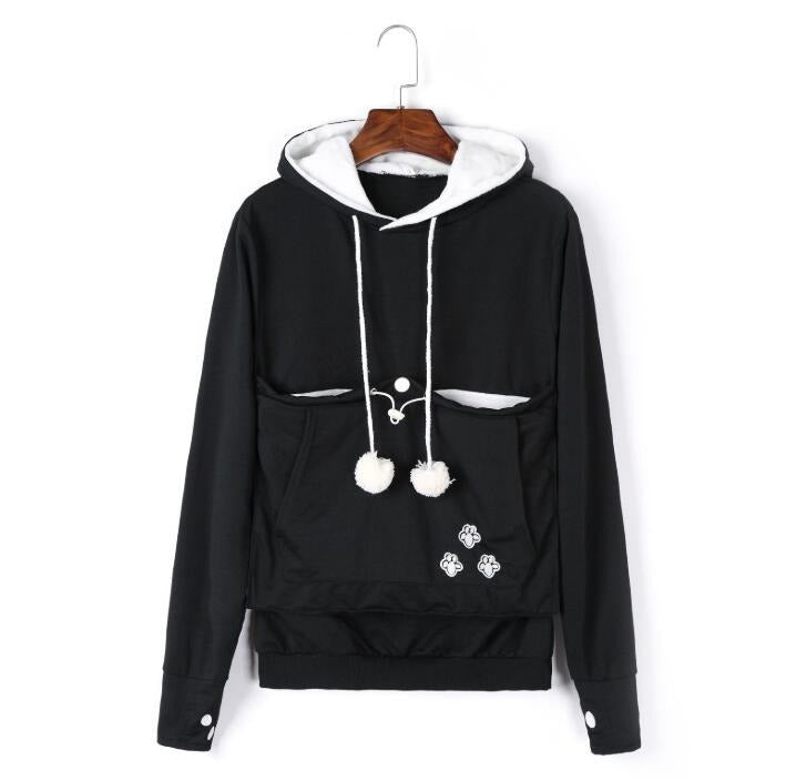 Katzen Hoodie Bequem mit Tasche
