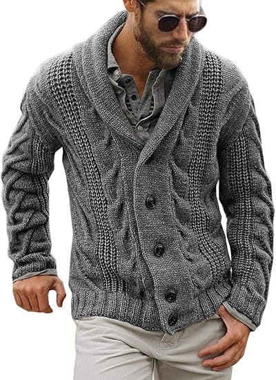 Bequeme Herrenstrickjacke Modern