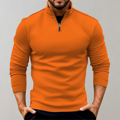 Bequemer Herren Pullover Mit Reißverschluss