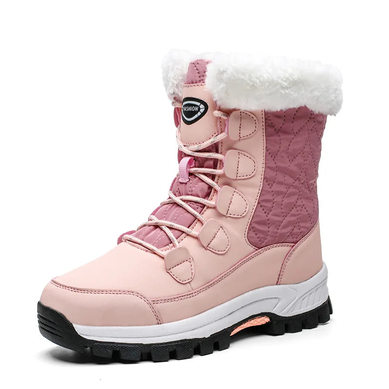 Bequeme Damen Winterstiefel Warm