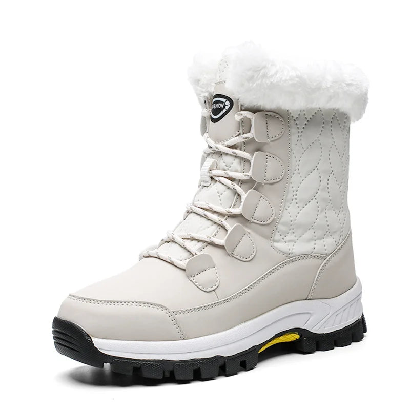 Bequeme Damen Winterstiefel Warm