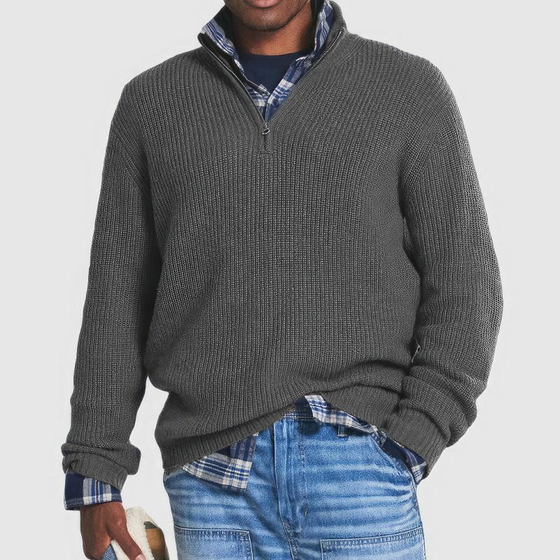Stilvoller Herren Pullover Modern Gestrickt