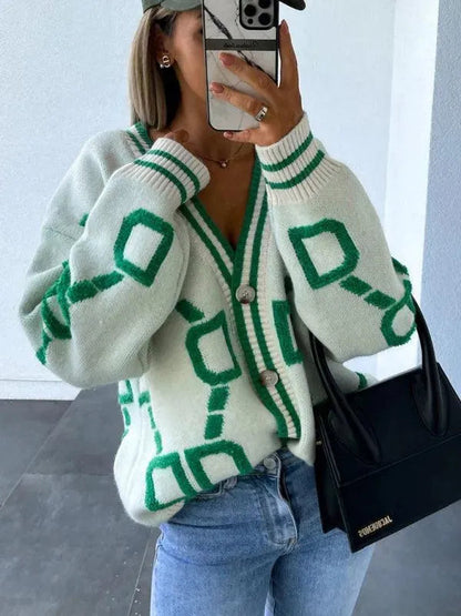 Stilvolle Strickjacke Oversized Design