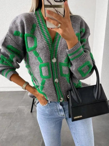 Stilvolle Strickjacke Oversized Design