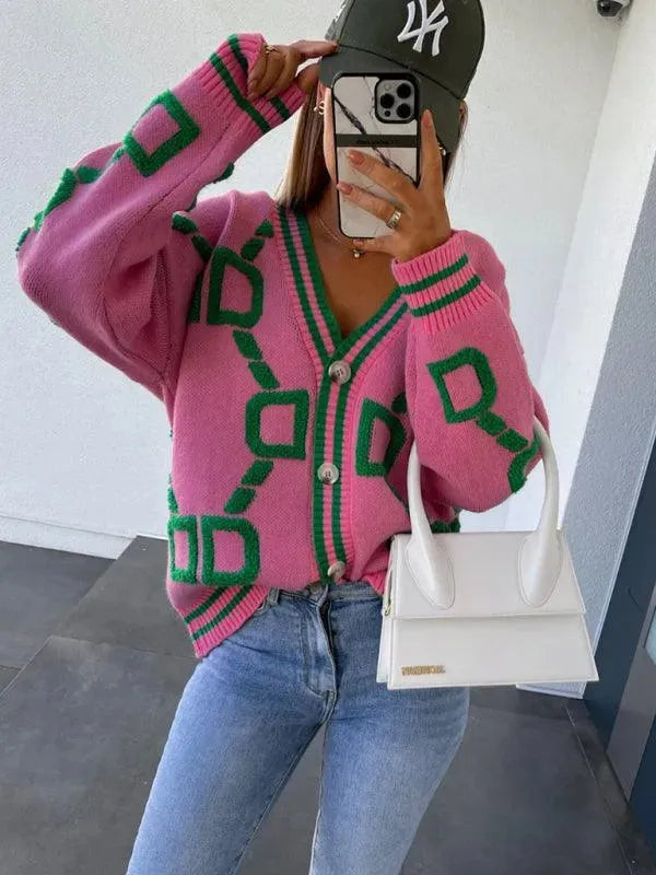Stilvolle Strickjacke Oversized Design
