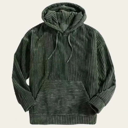 Herren Cord Jackete Kapuze