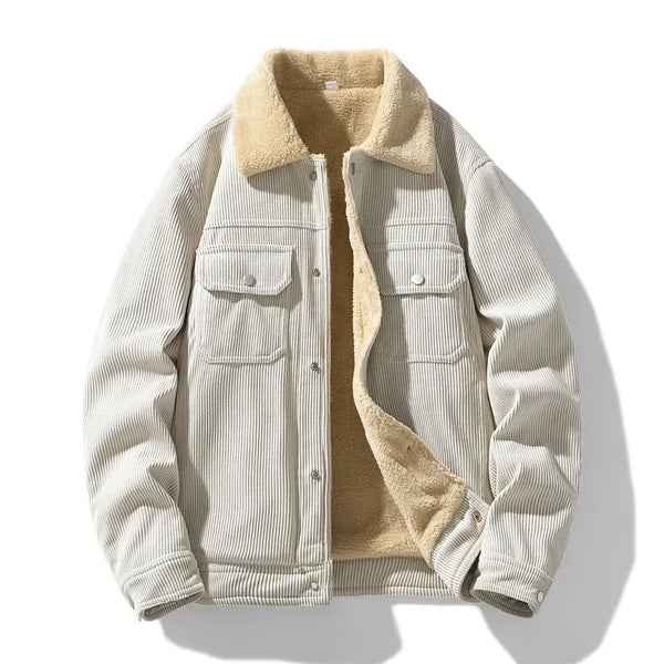 Herren Winterjacke Cord Steppjacke - IdealeKleiden